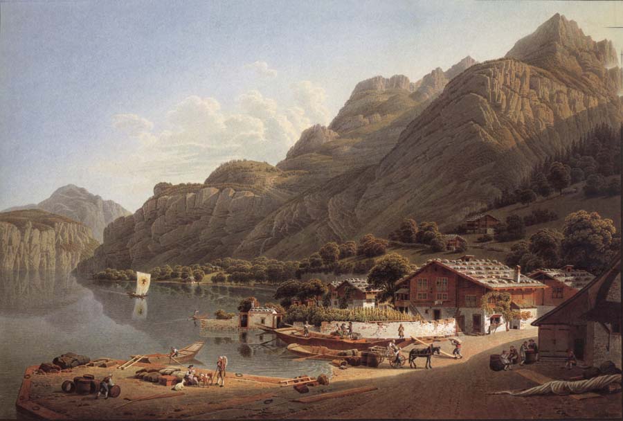 Vue of Fluhlen, in Suisse